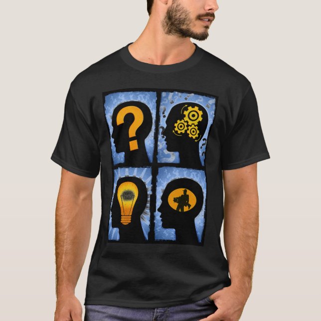 Camiseta Pienso que iré a pescar (Anverso)