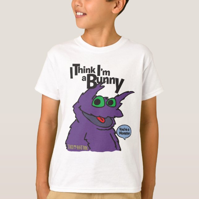 Camiseta Pienso que soy un conejito (Anverso)