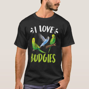 Camiseta Piepmatz me encanta Budgies Budgie Bird keeper Par
