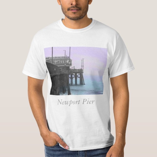 Camiseta Pier de Newport estilizado (Anverso)