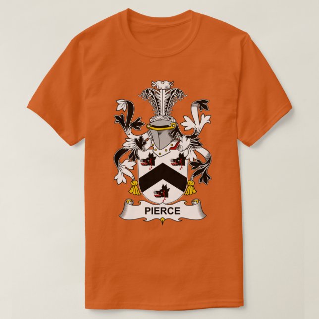 Camiseta Pierce Coat of Arms Family Crest (Diseño del anverso)