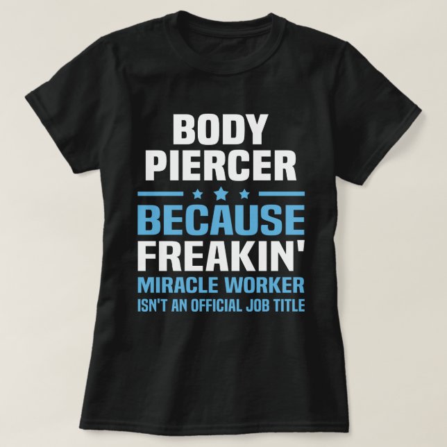 Camiseta Piercer corporal (Diseño del anverso)
