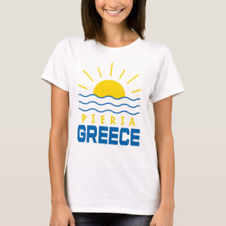 Camiseta Pieria Grecia Olas De Mar Y Sol Mujeres