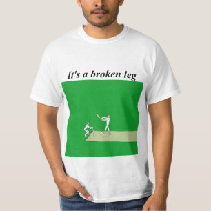 Camiseta pierna rota por término de cricket