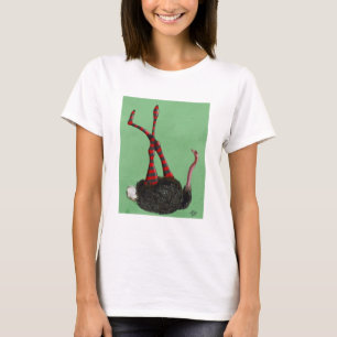 Camiseta Piernas con rayas de avestruz