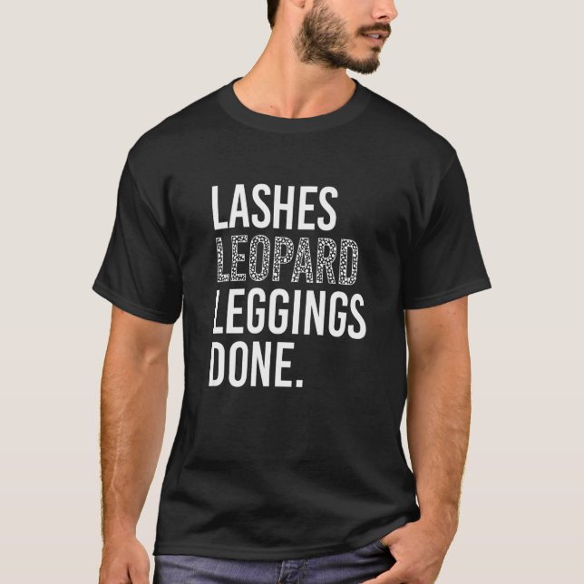 Camiseta Piernas pestañas Leopardo Lash Tech Lash Arti (Anverso)