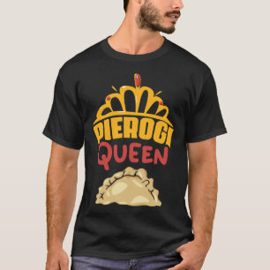 Camiseta Pierogi Queen Vintage Polaco Dumpling Food For Pie