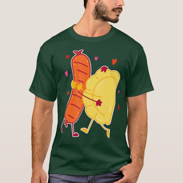 Camiseta Pierogi Y Kielbasa Comida Polaca I Graciosa (Anverso)