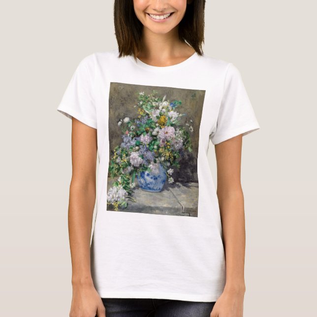 Camiseta Pierre-Auguste Renoir - Bouquet de primavera (Anverso)