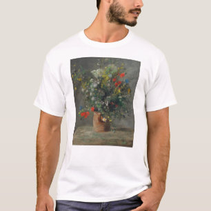 Camiseta Pierre-Auguste Renoir - Flores en un jarrón 1866