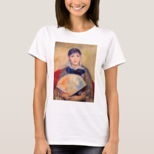 Camiseta Pierre-Auguste Renoir - Muchacha con un abanico