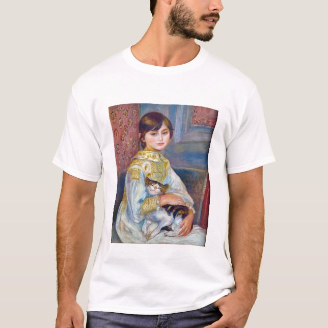 Camiseta Pierre-Auguste Renoir - Niño con gato (Anverso)