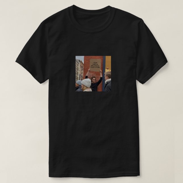 Camiseta Pierre Bourdieu Habitus (hombre con signo) Meme Cl (Diseño del anverso)