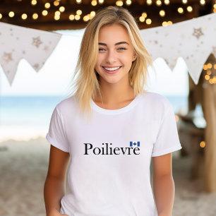 Camiseta Pierre Poilievre Bandera Oficial Canadiense