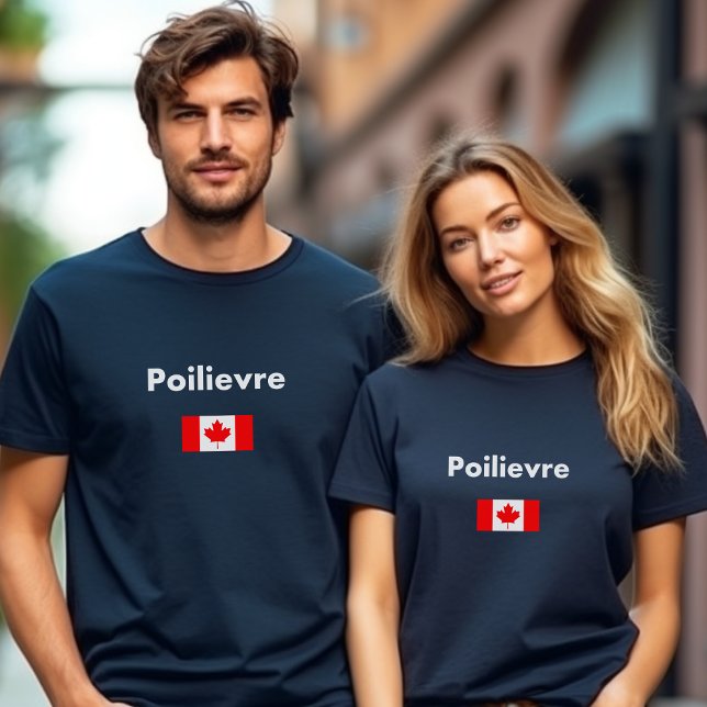 Camiseta Pierre Poilievre Canadá Bandera canadiense color o (Subido por el creador)