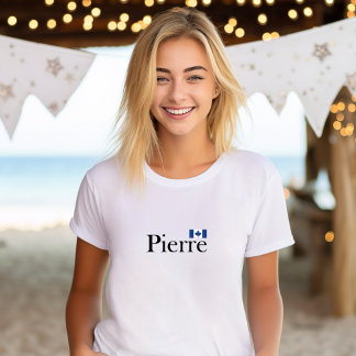 Camiseta Pierre Poilievre con bandera oficial de Canadá