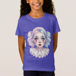 Camiseta Pierrot con cara de porcelana