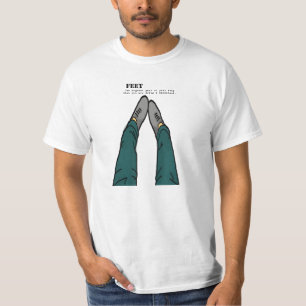 Camiseta pies