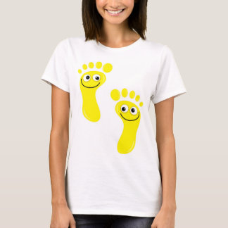 Camiseta Pies amarillos felices