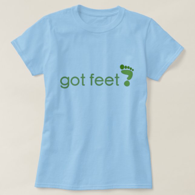 Camiseta ¿pies conseguidos? (Diseño del anverso)