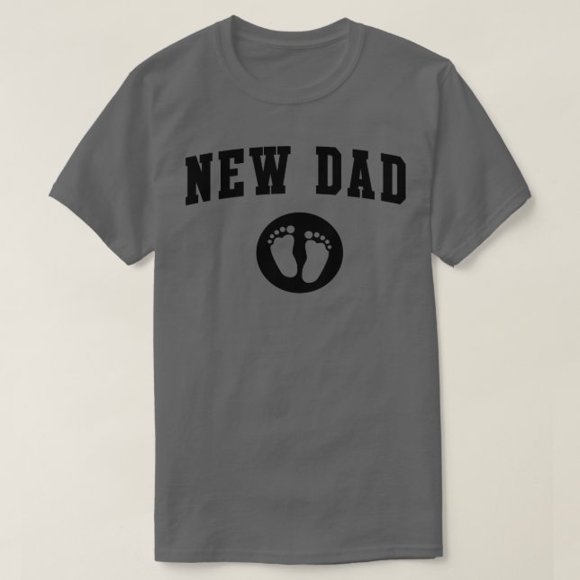 Camiseta Pies de bebé de papá nuevo (Diseño del anverso)