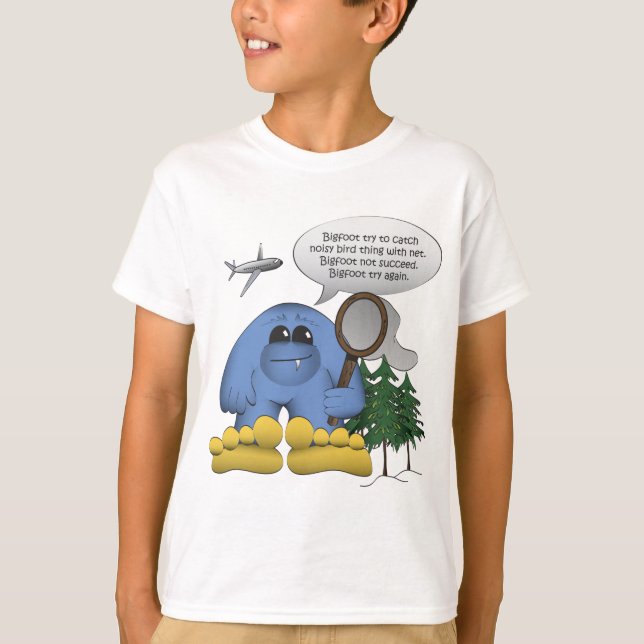 Camiseta Pies de pie de página capturan el avión con red (Anverso)