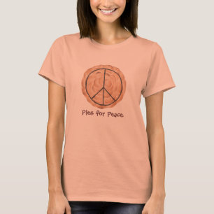 Camiseta Pies por la paz, merengue con chocolate