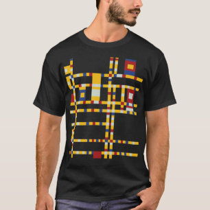 Camiseta Piet Mondrian - Broadway Boogie Woogie Arte Modern