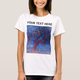Camiseta Piet Mondrian El Famoso Árbol Rojo Pintando Camise