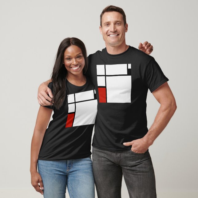 Camiseta Piet Mondrian - Resumen geométrico (Unisexo)