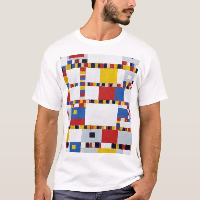 Camiseta piet mondrian , victory.boogie-woogie (Anverso)
