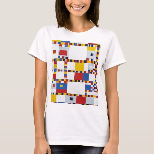 Camiseta piet mondrian , victory.boogie-woogie (Anverso)