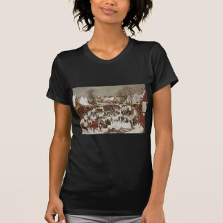 Camiseta pieter brueghel ii un paisaje invernal con la mas