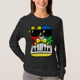 Camiseta Pieza B de rompecabezas de piano de conciencia sob