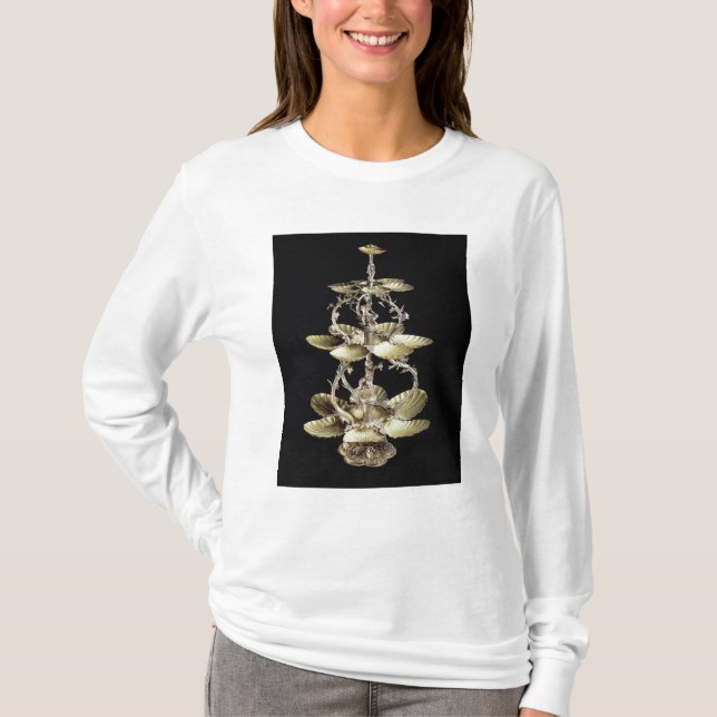 Camiseta Pieza central grabado en relieve de la tabla (Anverso)