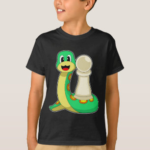 Camiseta Pieza de ajedrez Ajedrez de serpiente peón