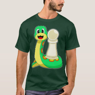 Camiseta Pieza de ajedrez Ajedrez de serpiente peón