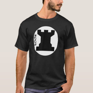 Camiseta Pieza de ajedrez Black Rook Chess Club Rook Black