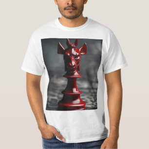 Camiseta Pieza de ajedrez con tema diablo - Simbolismo oscu