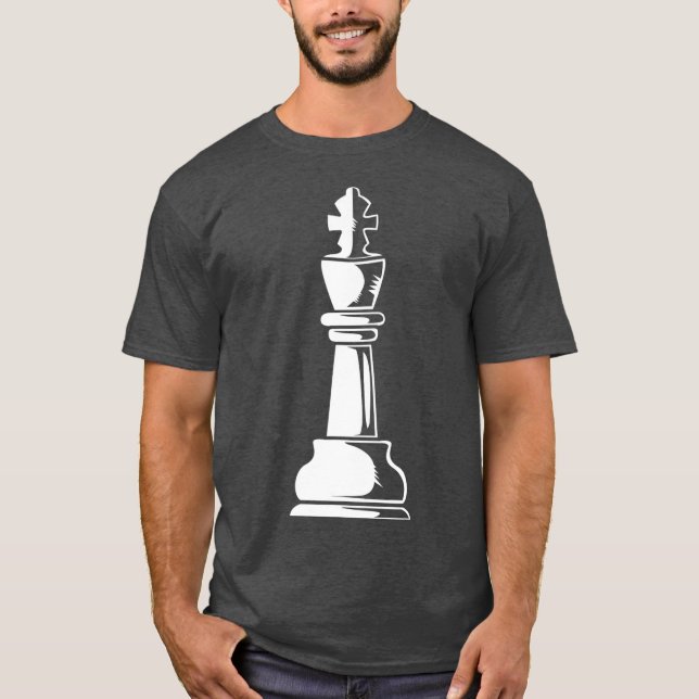 Camiseta Pieza de ajedrez del club de ajedrez King Chess (Anverso)