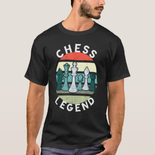 Camiseta Pieza de ajedrez del jugador de ajedrez retro vint