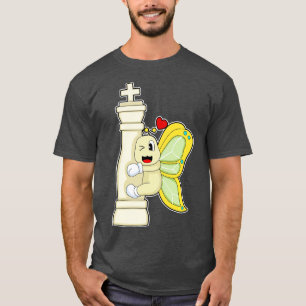Camiseta Pieza de ajedrez King Butterfly Chess