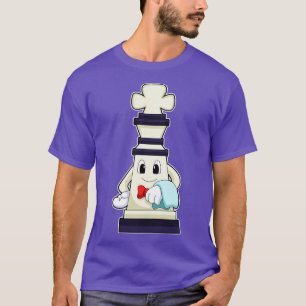 Camiseta Pieza de ajedrez King como camarero con toalla