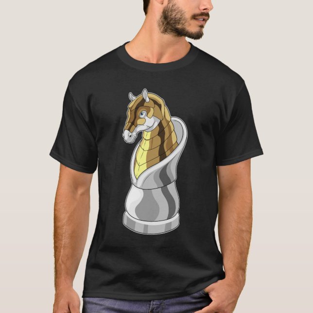 Camiseta Pieza de ajedrez Knight Chess Horse (Anverso)