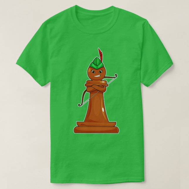 Camiseta Pieza de ajedrez Pawn Archer Chess (Diseño del anverso)