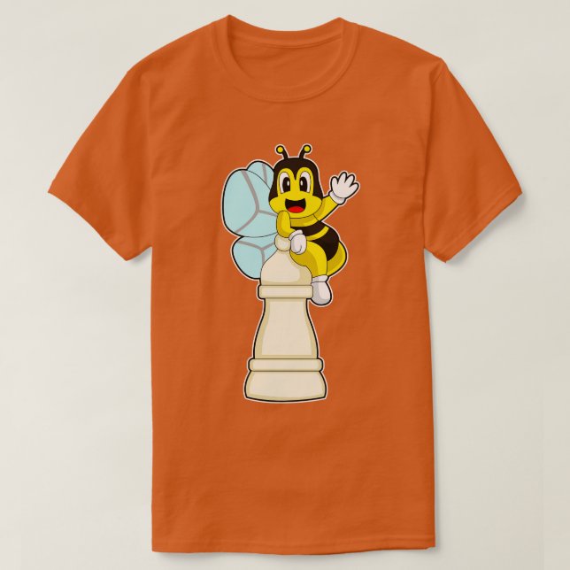 Camiseta Pieza de ajedrez Pawn Bee Chess (Diseño del anverso)