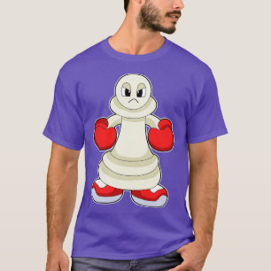 Camiseta Pieza de ajedrez peatada como boxeador con guantes