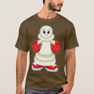 Camiseta Pieza de ajedrez peatada como boxeador con guantes