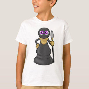 Camiseta Pieza de ajedrez pegada al ajedrez con Spear