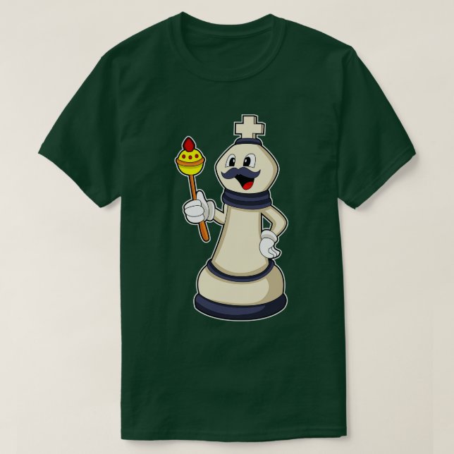 Camiseta Pieza de ajedrez Rey del ajedrez (Diseño del anverso)